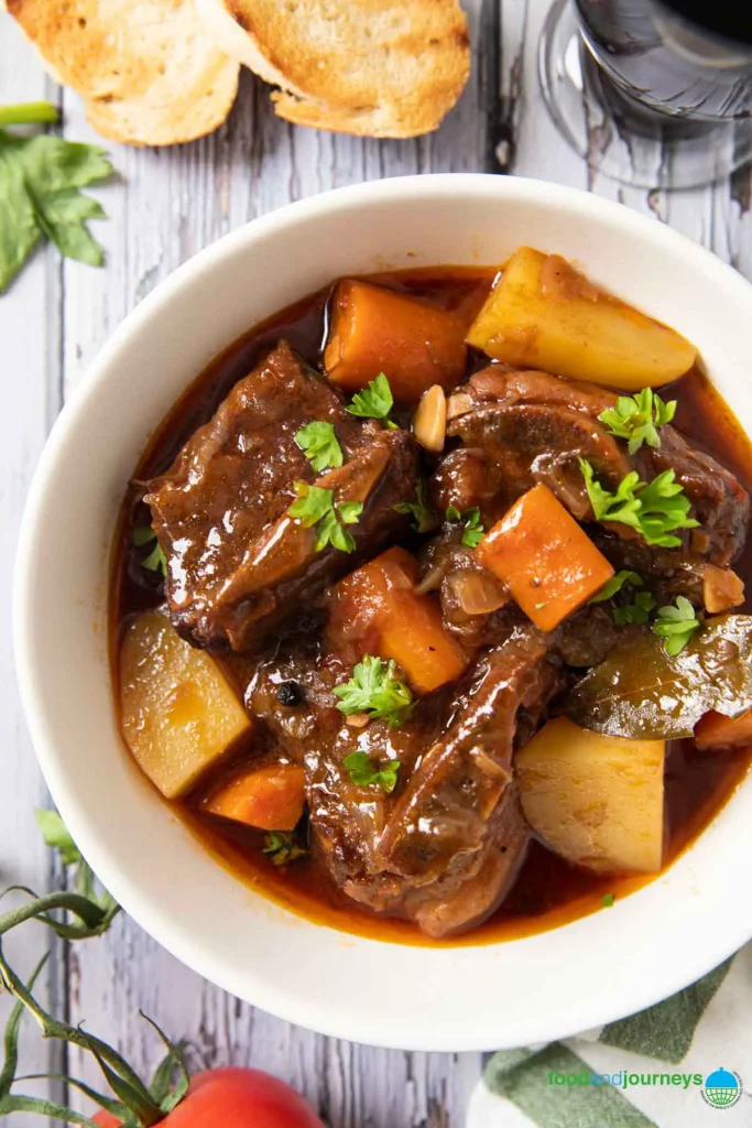calories in a bowl of beef stew