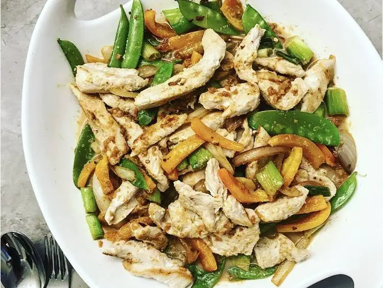 recipe for chicken satay stir fry