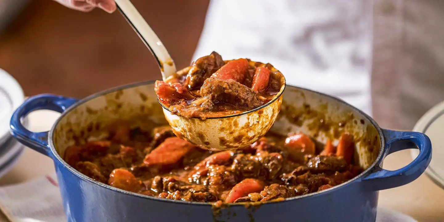 Can you eat white rice with beef stew?