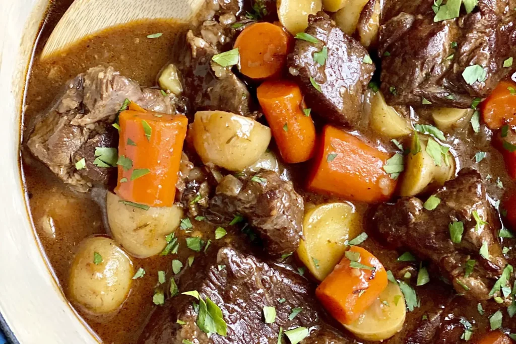 do you peel potatoes for beef stew?