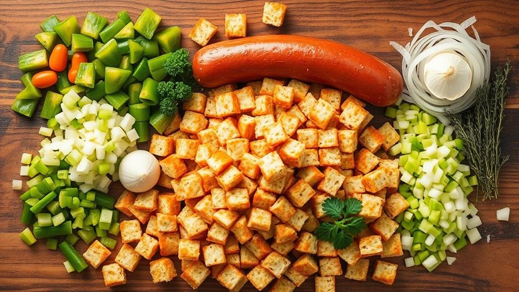 cajun sausage stuffing recipe