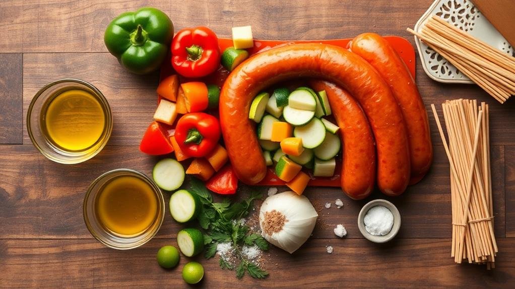 cheddar jalape o sausage skewers