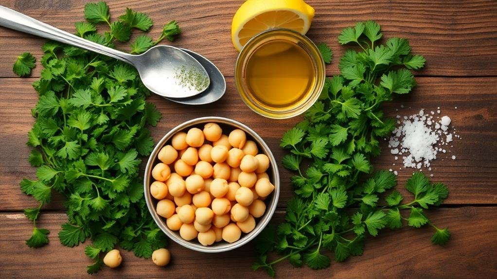 chickpeas with fresh herbs