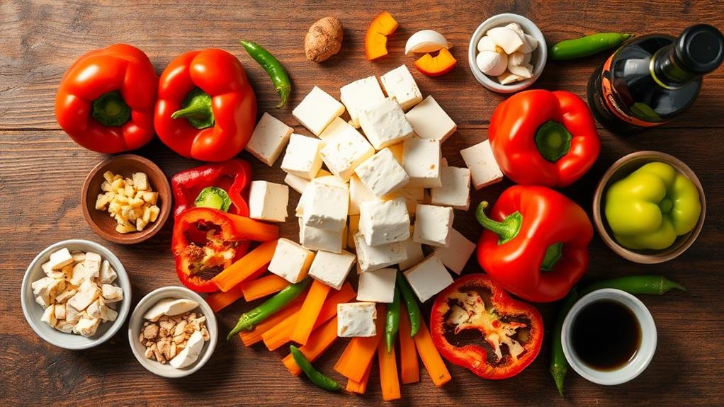 chili paneer bell peppers