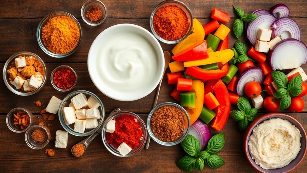 delicious vegetarian grilled skewers