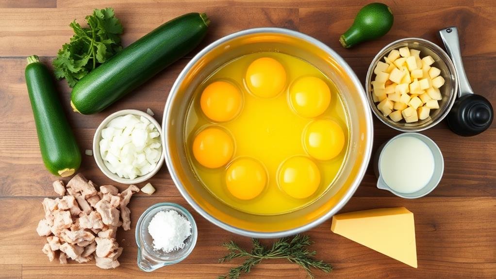 pork zucchini frittata recipe