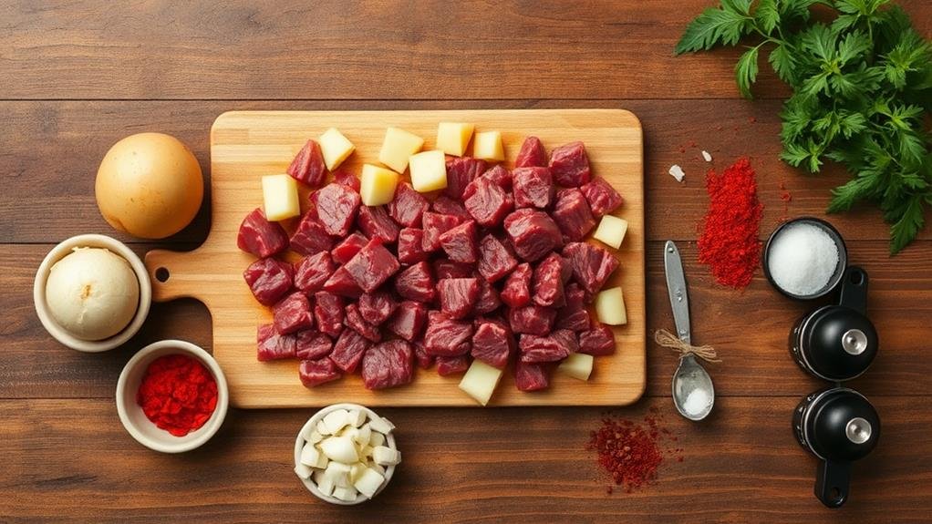 spicy beef potato soup