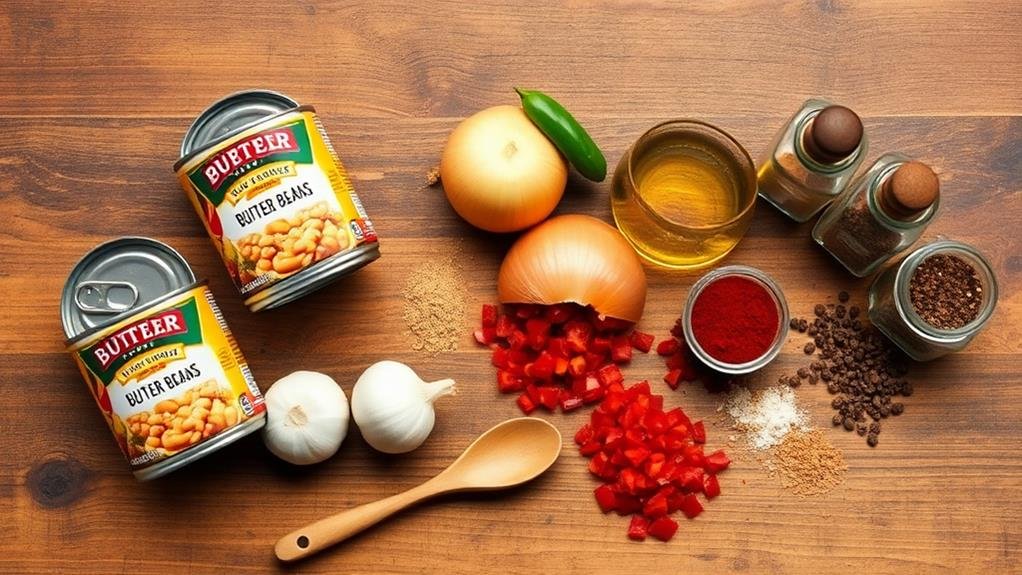 spicy chili butter beans