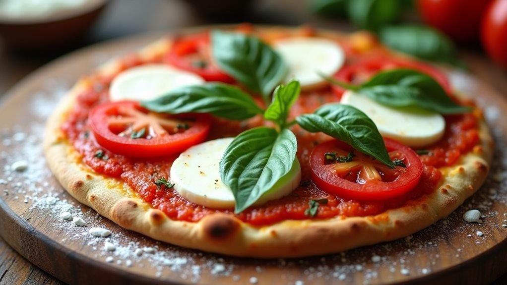 caprese style pizza delight