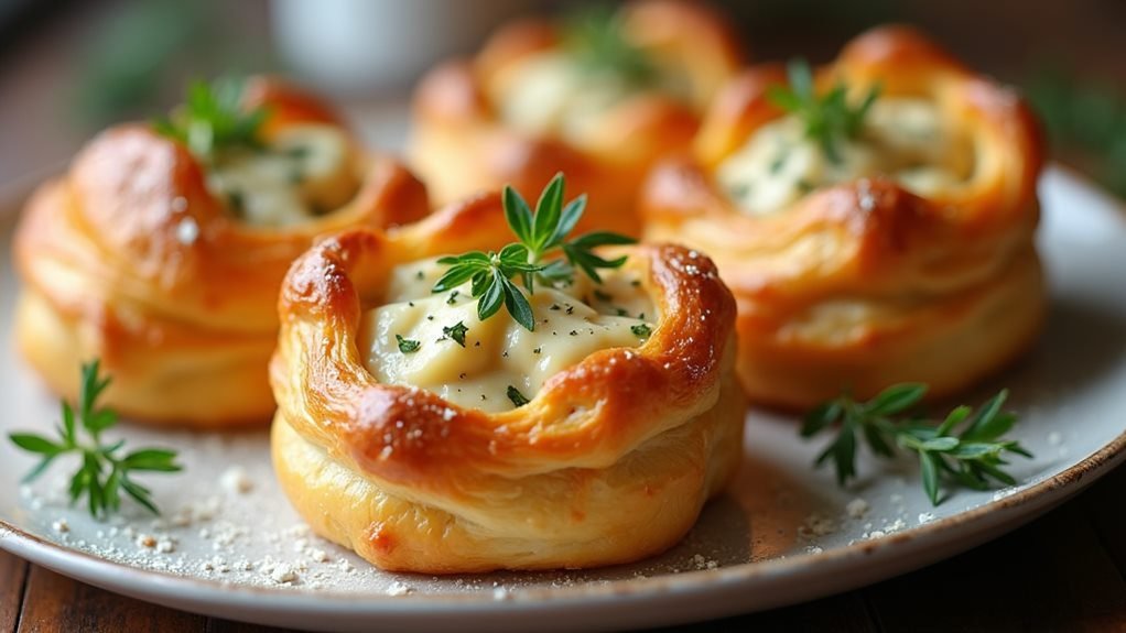 delicious pastry filled chicken