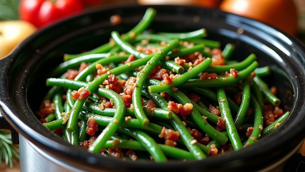 delicious slow cooked green beans