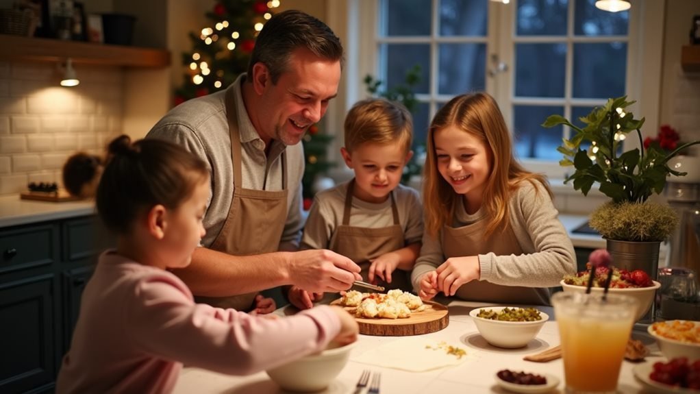 family cooking and baking