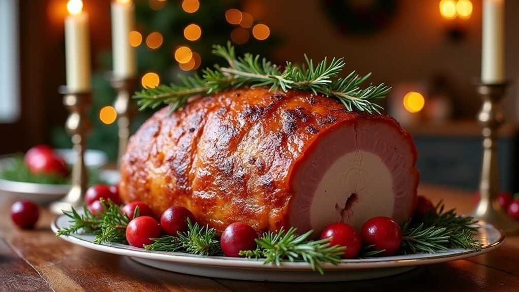 festive crown pork roast