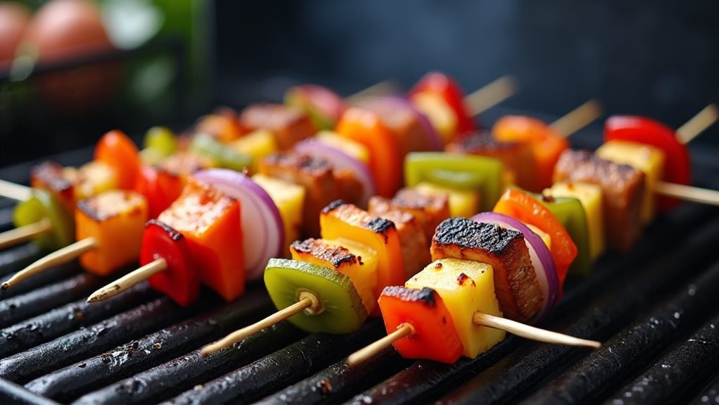 grilled pork skewers delight