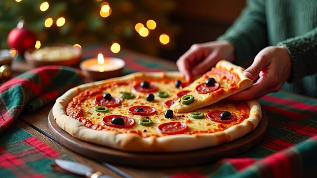 holiday movie pizza tradition