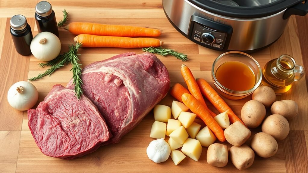 tender slow cooked rump roast
