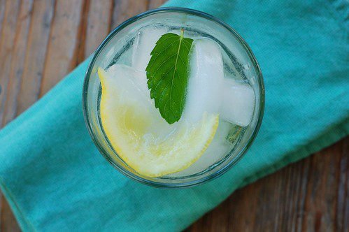 Lemon Balm Simple Syrup & Lemon  Spritzer by Eve Fox, The Garden of Eating, copyright 2014