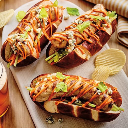 Buffalo Wing Chicken Sausages - Appetizer Recipe | BCLIQUOR