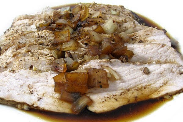Skinny, Crock-Pot Balsamic Pork Tenderloin