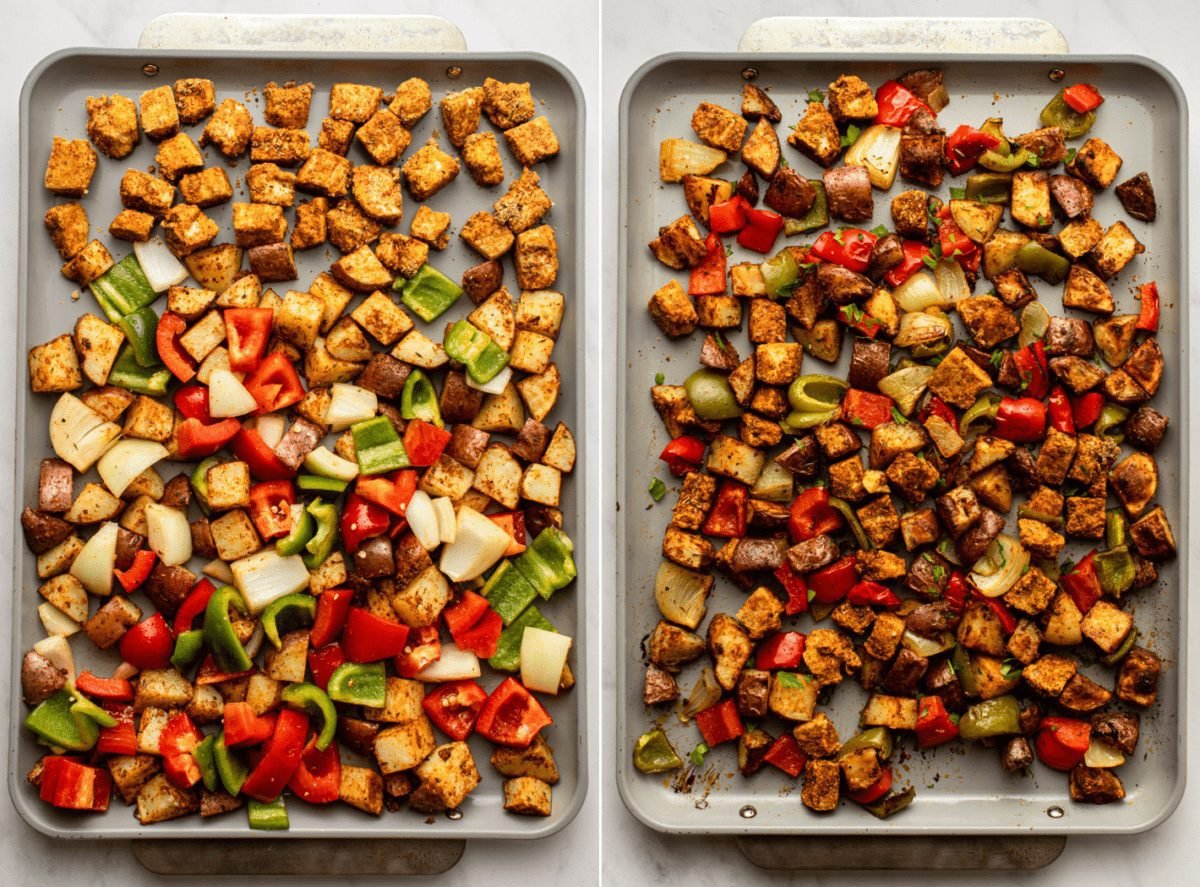 Cajun Tofu Sheet Pan Dinner - From My Bowl