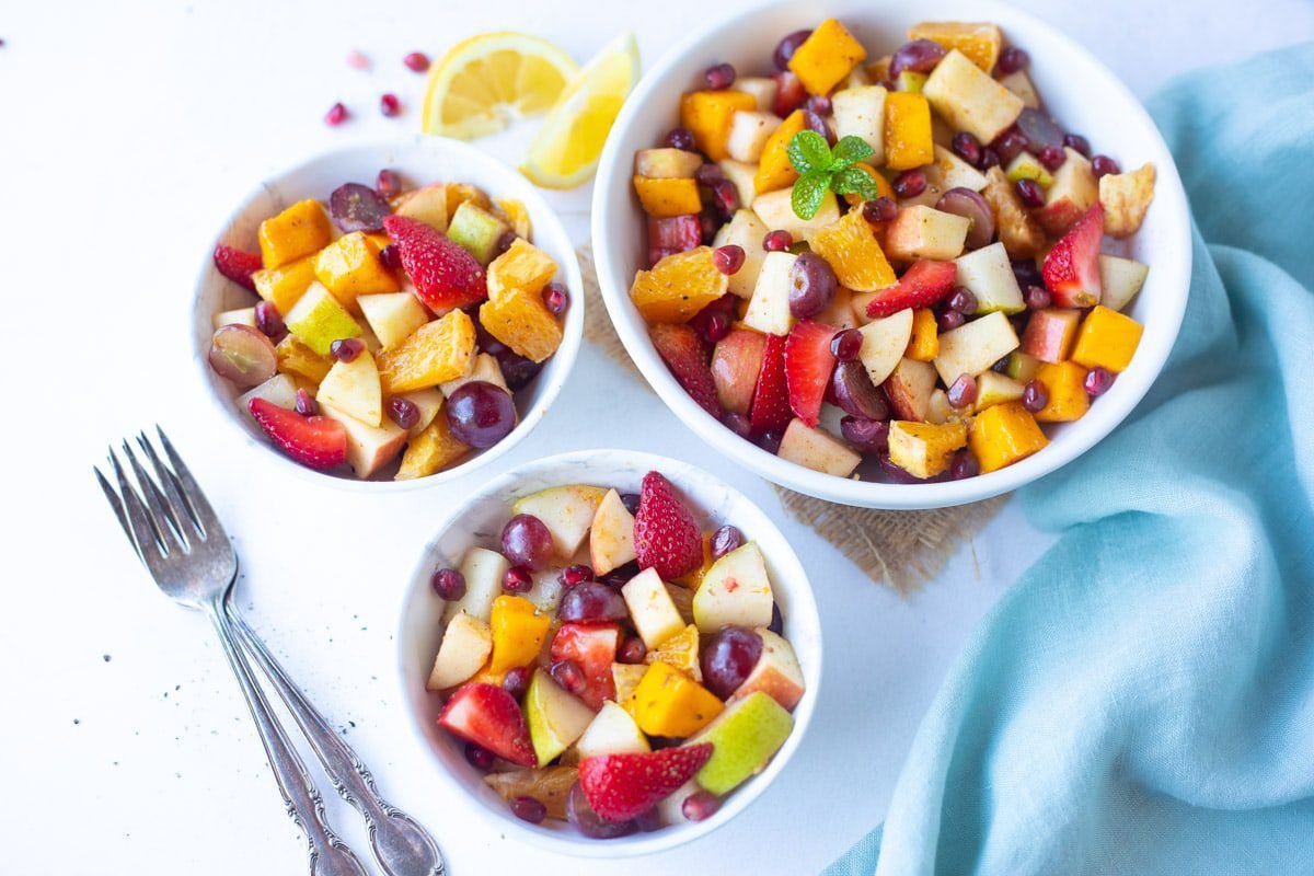 Fruit Chaat (Fruit Salad with Chaat Masala) - Piping Pot Curry