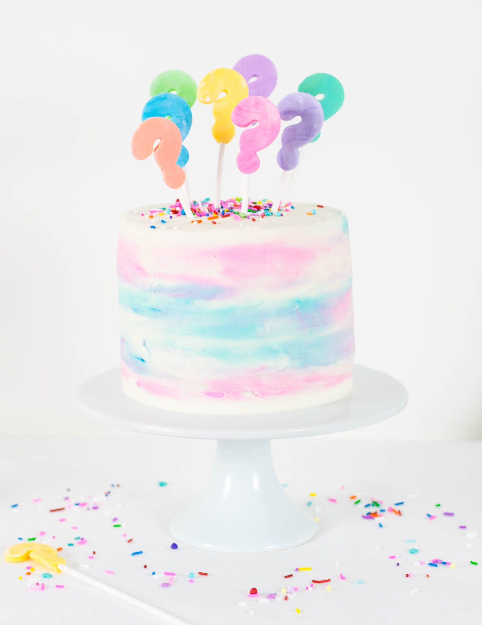 Gender Reveal Cake