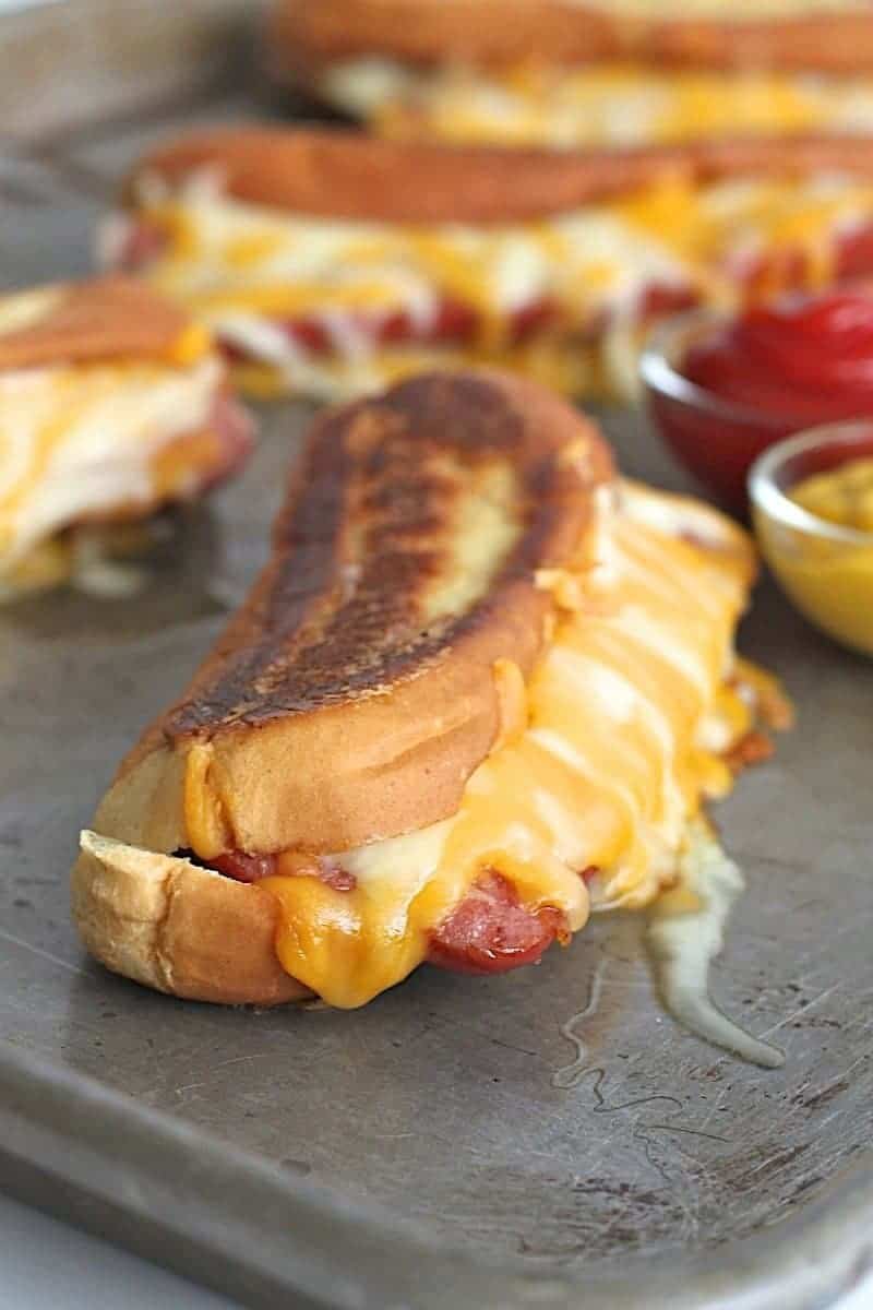 Grilled Cheese Hot Dogs