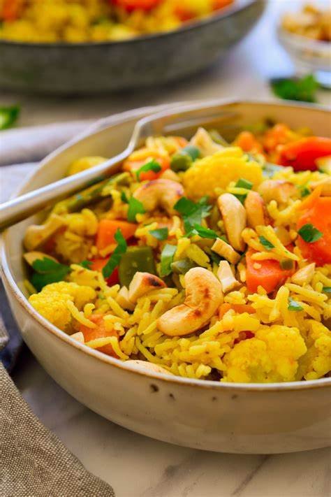vegetable rice pilaf indian