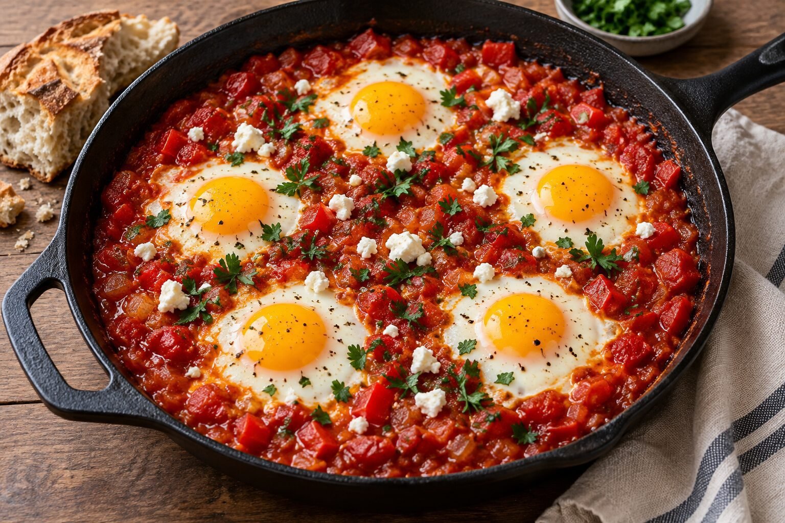 CLaSSiC Shakshuka – 6 Eggs