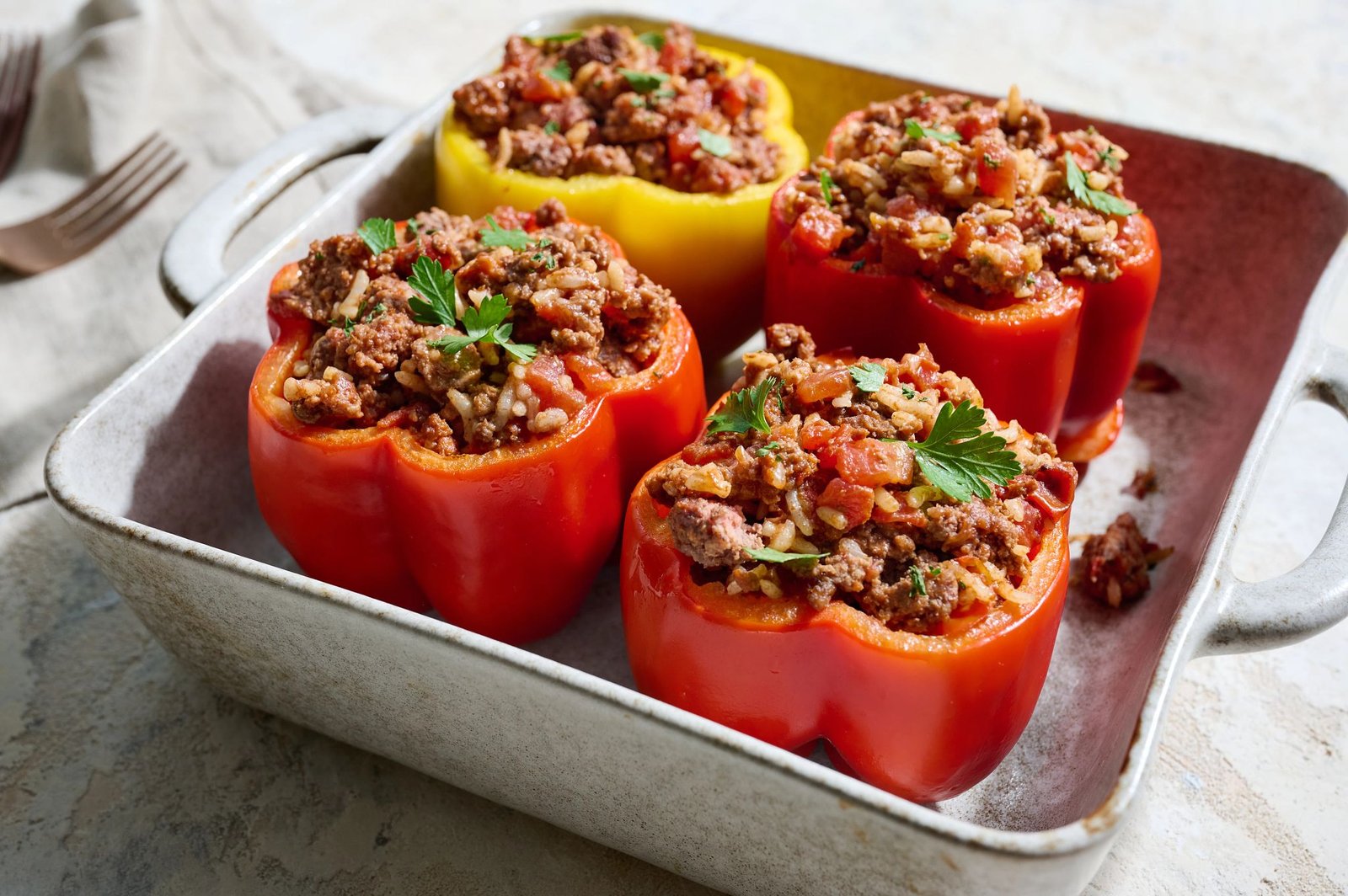 Classic Beef-Stuffed Peppers