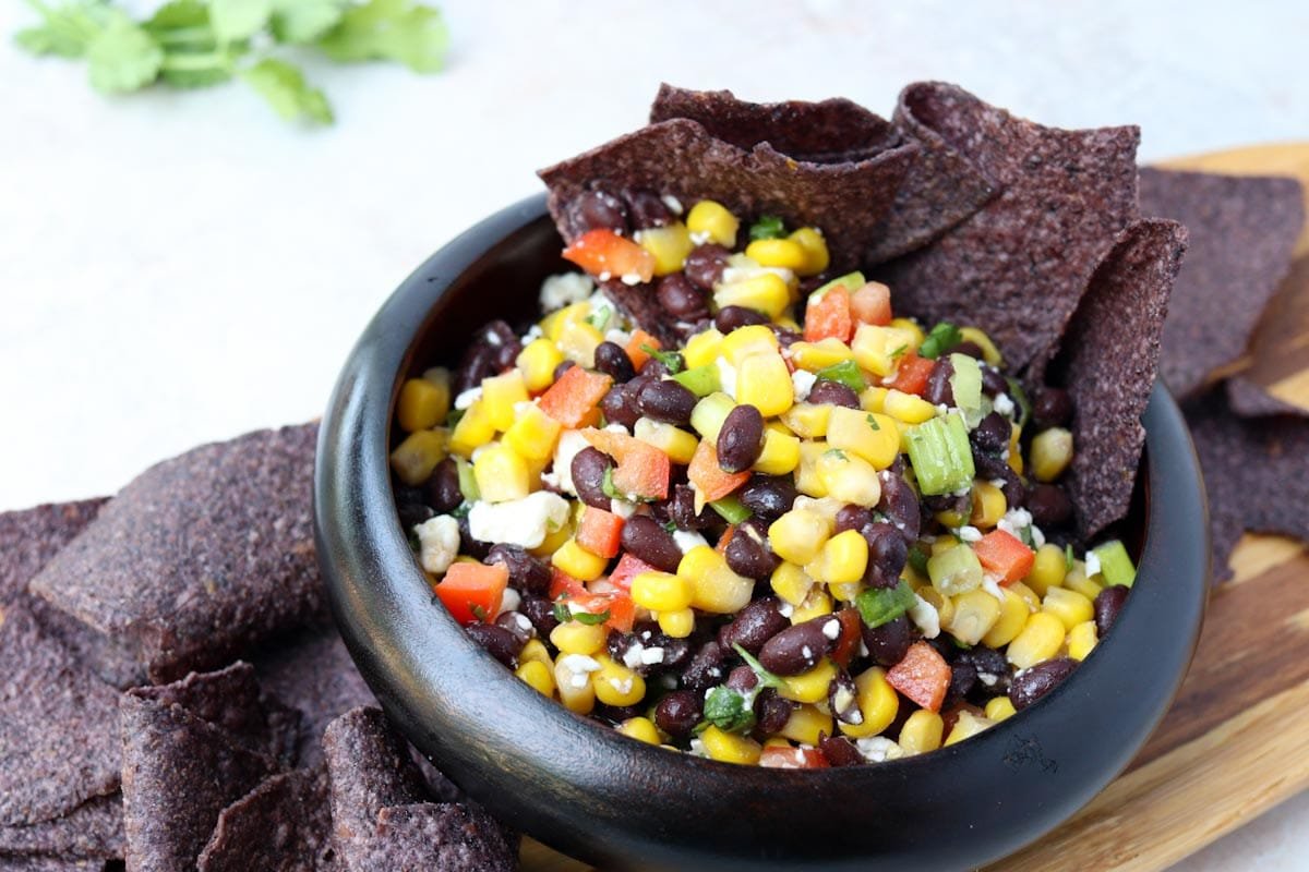 Black Bean Corn & Feta Dip
