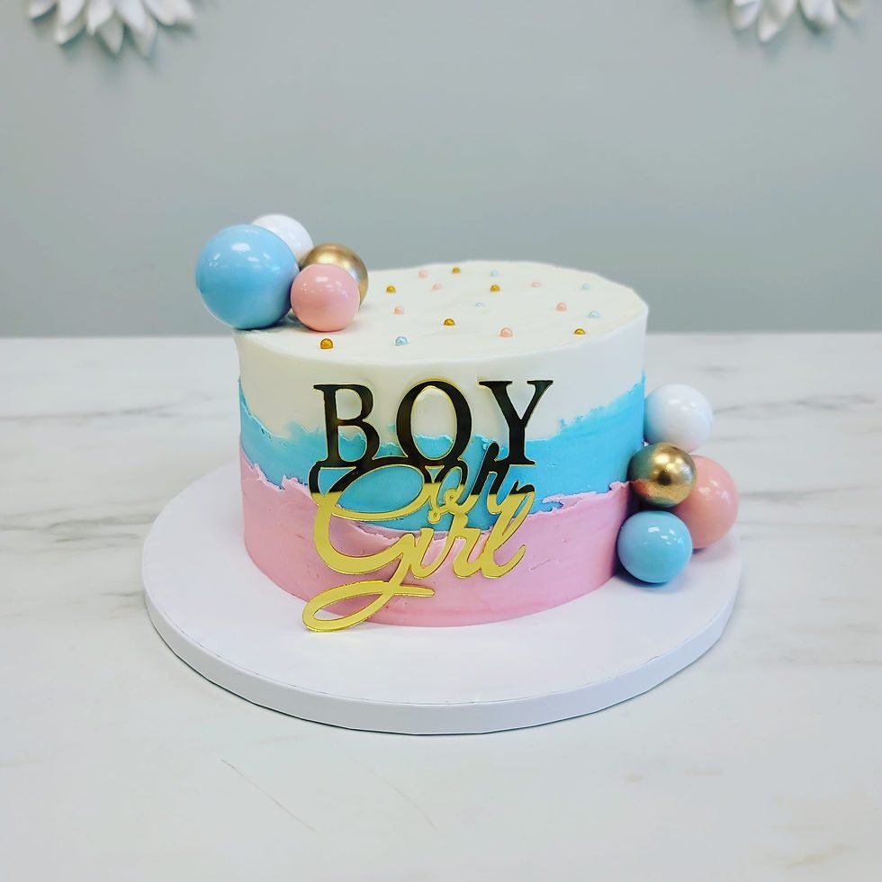Gender Reveal Mini Cake | Cindyrella Cakes