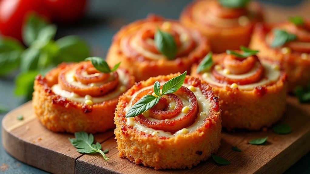 chicken parmesan pinwheel recipe