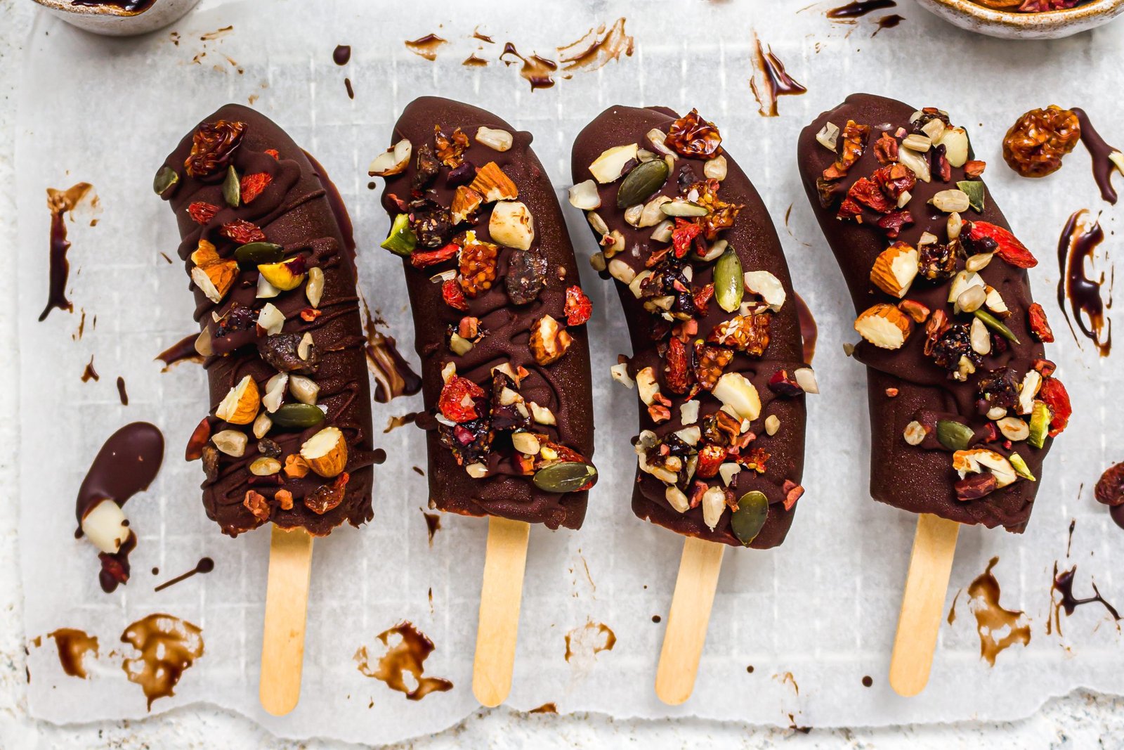 Chocolate Covered Banana Pops (Vegan GF)