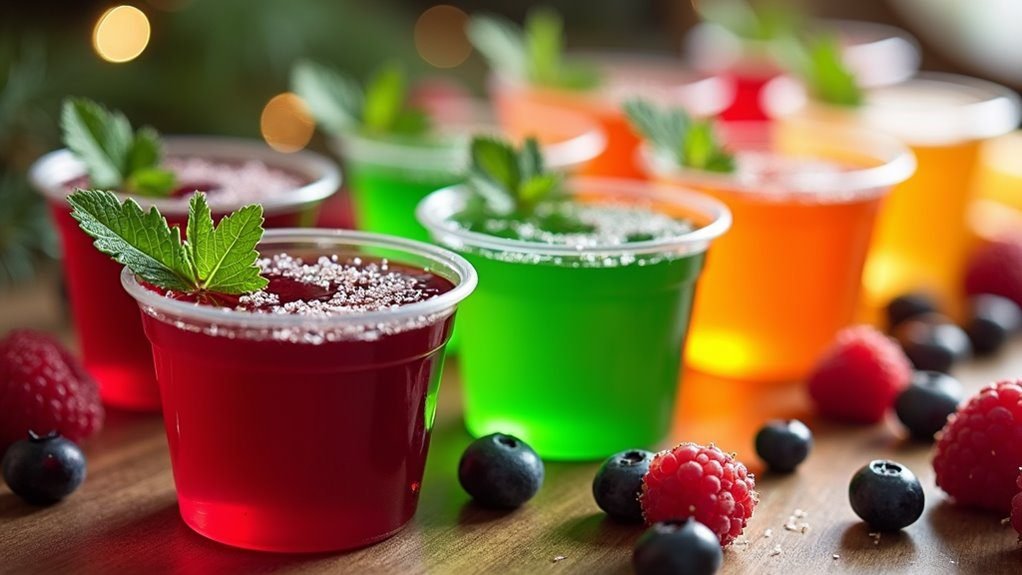 colorful party dessert treats