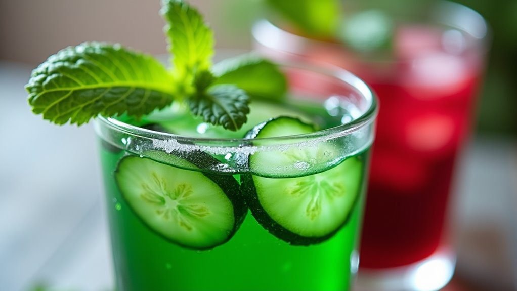 crisp minty cucumber refreshment