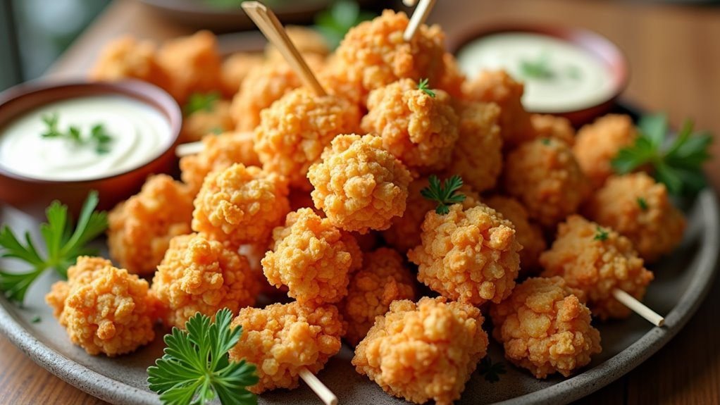 crispy chicken dipped sauce