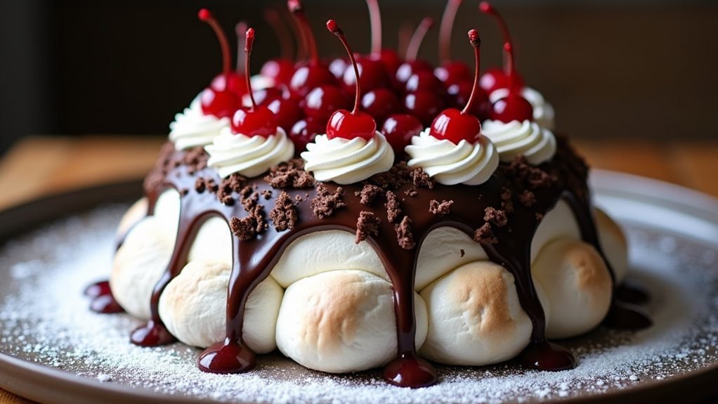 decadent chocolate meringue dessert