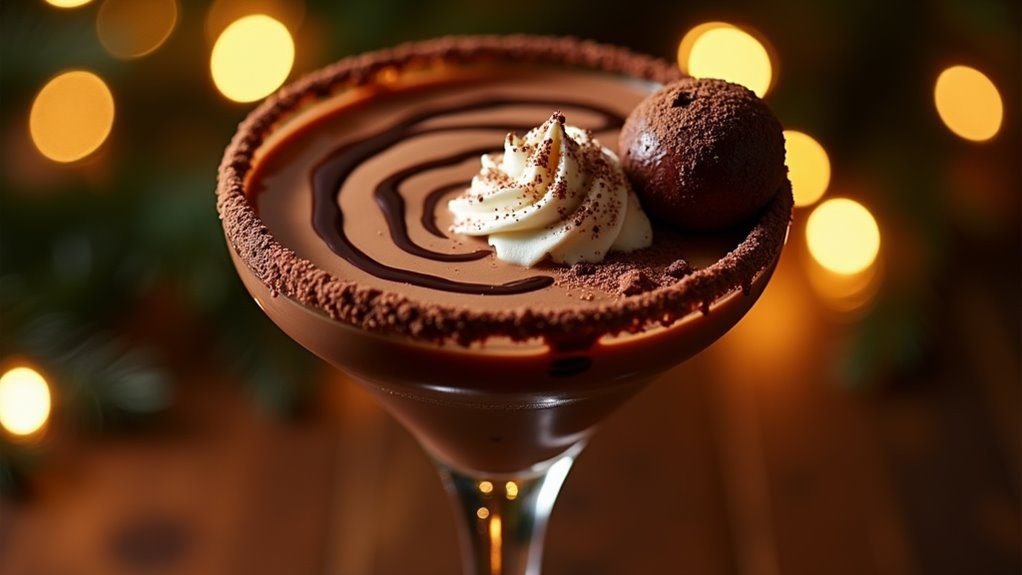delicious chocolate cocktail shot