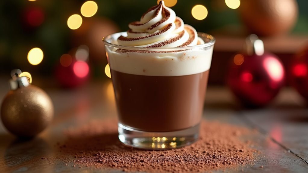 delicious chocolate liqueur shot