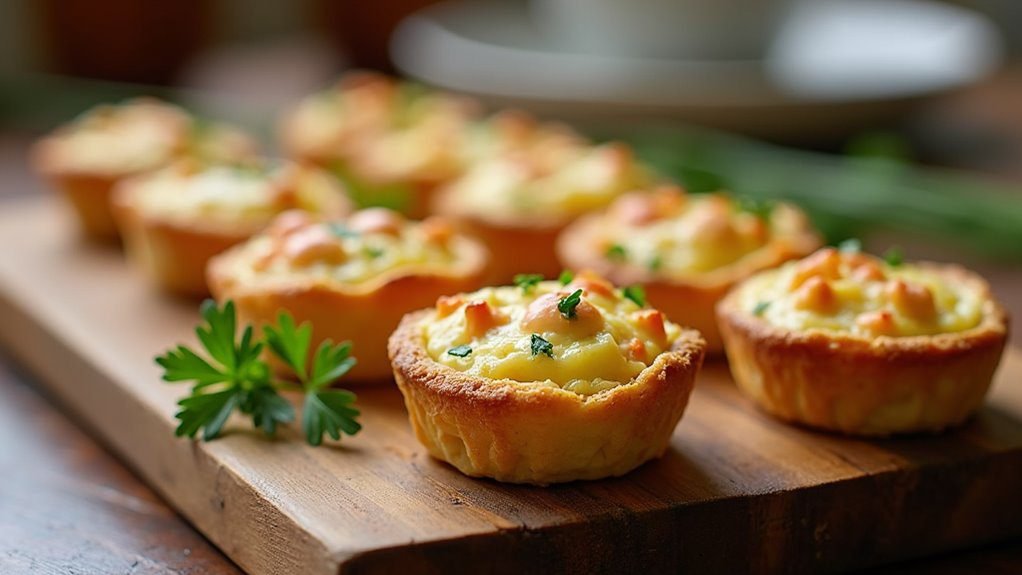 delicious crab quiche bites