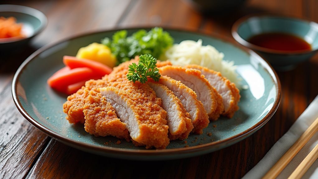 delicious crunchy pork cutlet