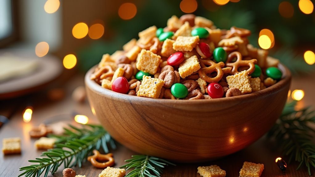 delicious holiday chex mix