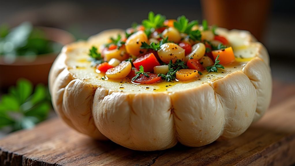 deliciously stuffed celeriac dish
