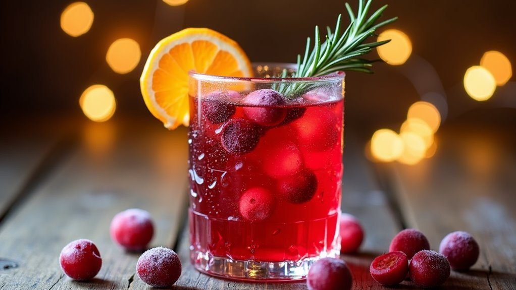 festive cranberry cocktail delight