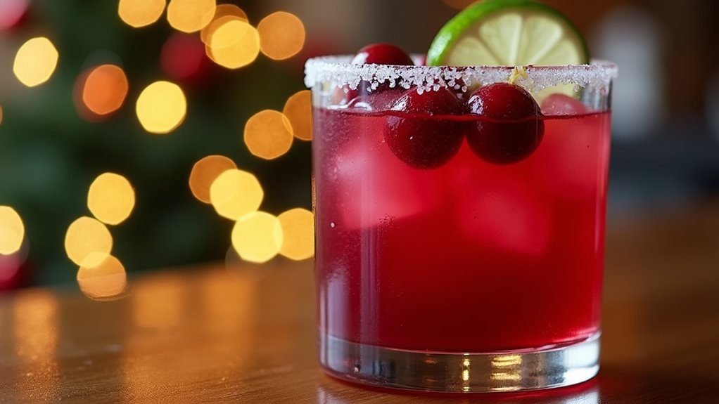 festive cranberry cocktail delight