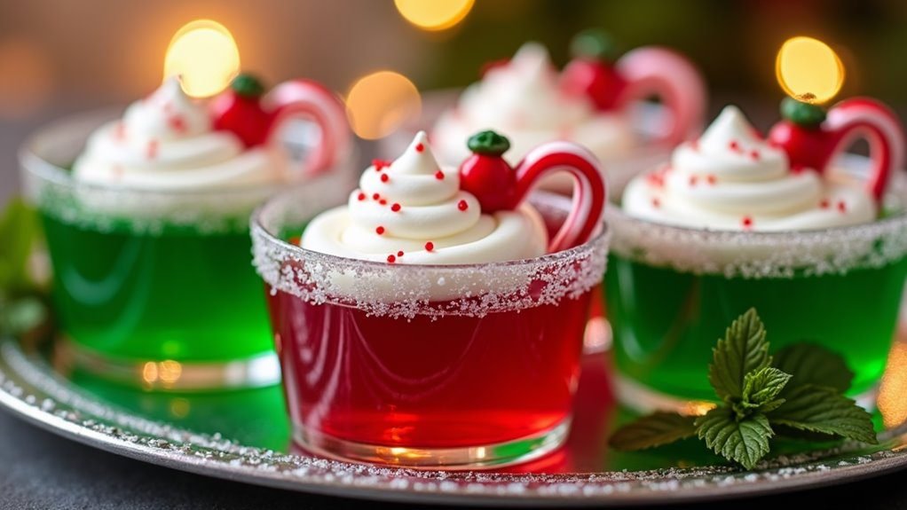 festive holiday gelatin treat