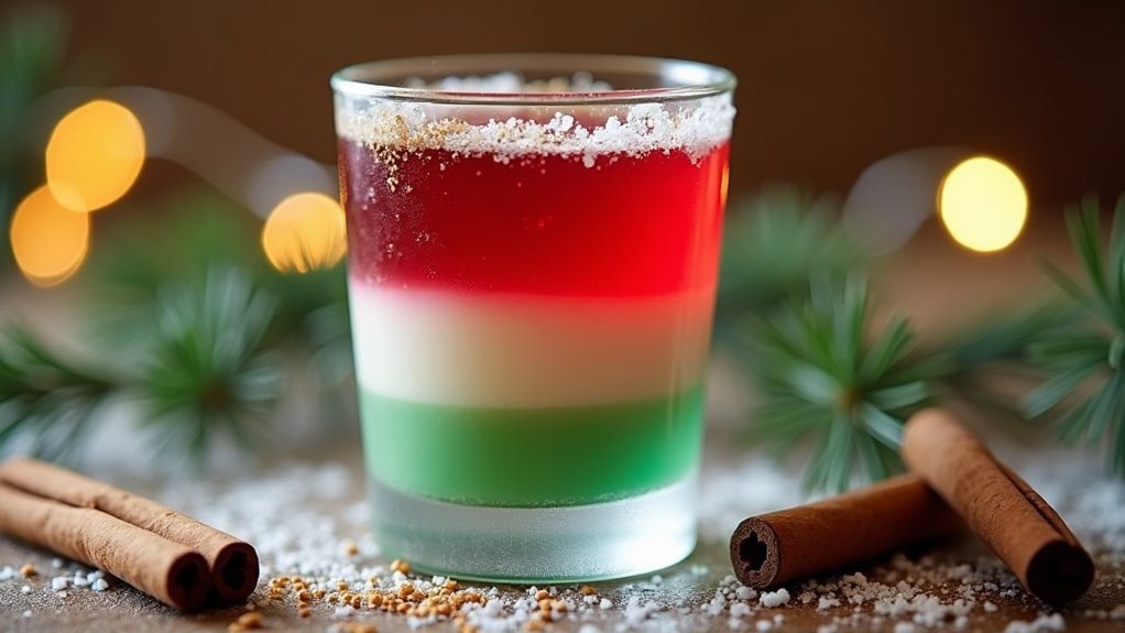 festive layered drink recipes