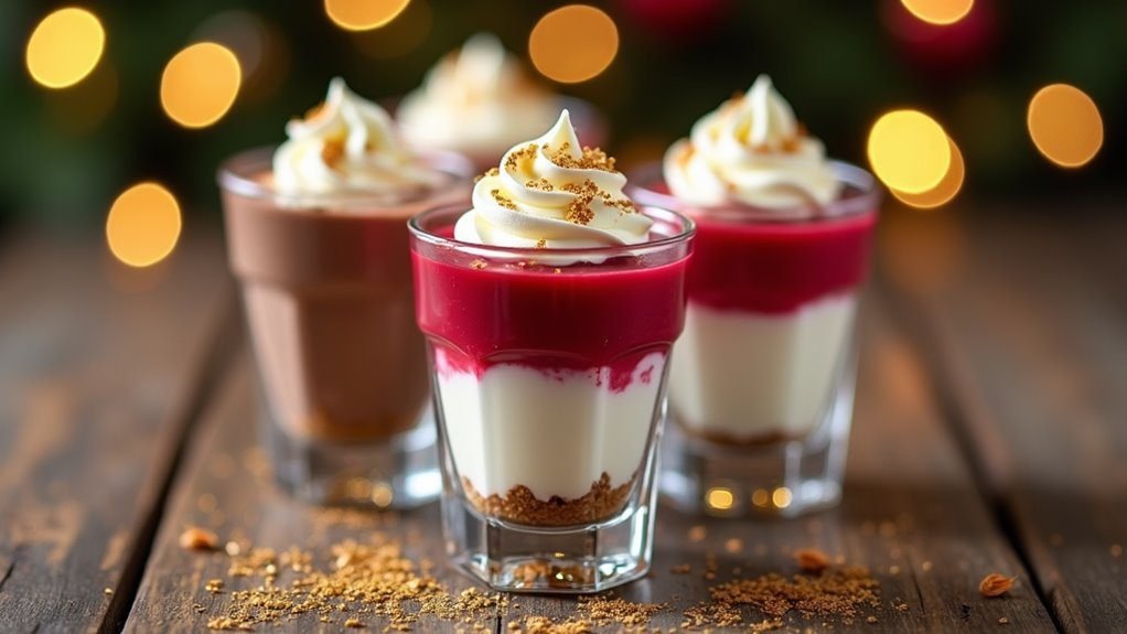 festive sweet holiday shots