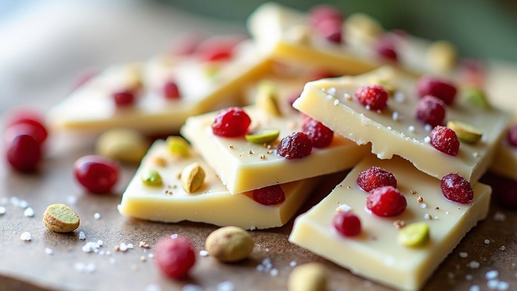 festive white chocolate treat